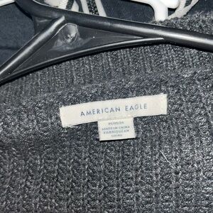 American Eagle Outfitters Charcoal Knit Pullover Sweater